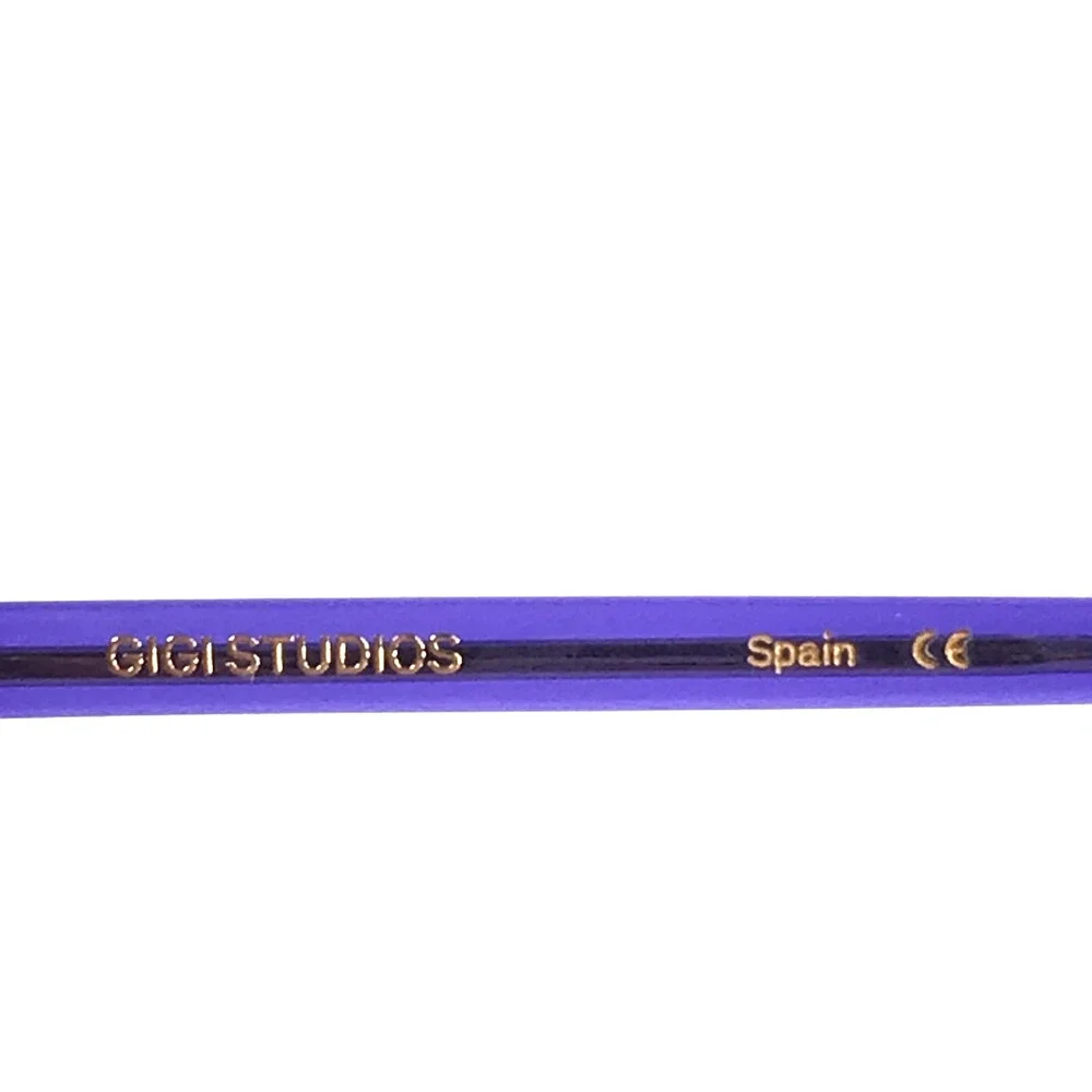Gigi Studios Eyeglasses Frames TINA 8108/9 Clear Transparent Purple 52-15-140